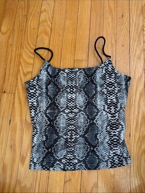 Snake print tank top